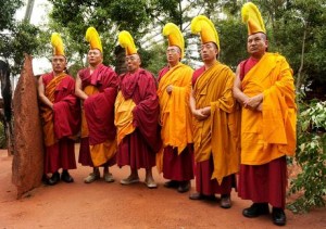The Gyuto monks performed chants at the Toad Hall venue in Glastonbury to mark the 100th anniversary of the Tibetan declaration of independence in June 2013. Photo: independent.co.uk