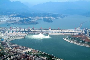 The Three Gorges Dam on the Yangtze River in China,the largest dam in the world photo: thehimalayanvoice