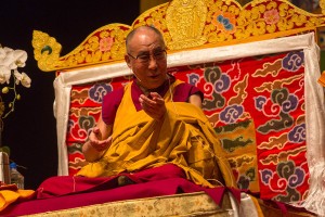  His Holiness teaching at the Beacon Theater in New York on October 20.  Photo: Robert Nickelsberg