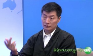 Lobsang Sangay speaks during an interview with RFA in Washington Photo: RFA