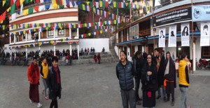 Tibetans gather at TIPA for the rock concert organised by TCHRD, VOT and TIPA, in Dharamshala.
