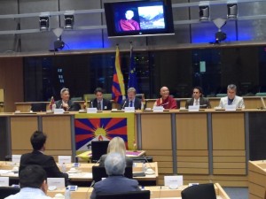Panelists at the 100th Tibet Inter Group Meeting in the European Parliament photo tibet.net