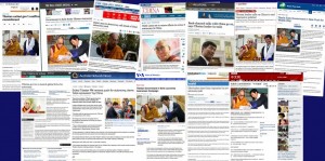 Major international news media yesterday covered the launch of the Central Tibetan Administration’s renewed Middle Way Approach international campaign Photo: Tibet.net