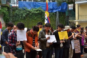 Candlelight Vigil in McLeod Ganj Photo: Tibet Post