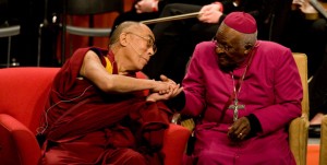 His Holiness with Archbishop Desmond Tutu in 2008