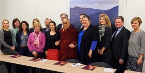 His Holiness with members of the Danish Parliament in Copenhagen Photo: Olivier Adam