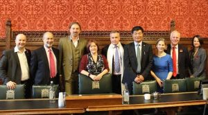 Sikyong Dr Lobsang Sangay with members of the All-Party Parliamentary Group for Tibet Photo: Tibe Society